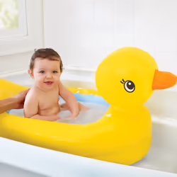 Munchkin Baignoire de sécurité gonflable White Hot en forme de canard