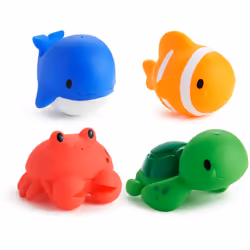 Les jouets sont le moyen idéal pour favoriser le développement des tout petits. Le jouet Munchkin Bath Ocen Bath Squirts ne d ...