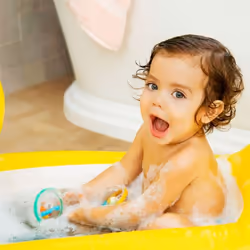 Munchkin Float & Play Bubbles, Turtle Animal de bain Bleu, Vert, Rouge, Jaune