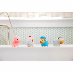 Munchkin Farm Bath Squirts Animal de bain Bleu, Vert, Orange, Rose, Rouge, Blanc, Jaune