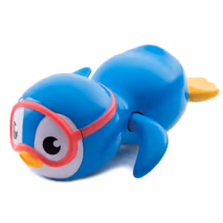 Munchkin Swimming Penguin, Animal de bain, Garçon/Fille, 0,9 an(s), Bleu, Jaune