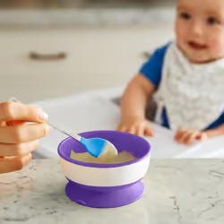 Munchkin Stay Put Suction Bowls 6 mois Bleu, Vert, Violet - Vue supplémentaire 5