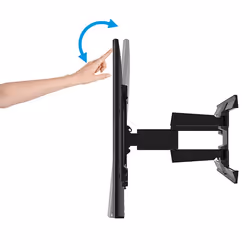 B-Tech Twin Cantilever 190,5 cm (75") Mur Noir - Vue supplémentaire 4
