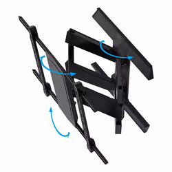 B-Tech Twin Cantilever 190,5 cm (75") Mur Noir - Vue supplémentaire 5