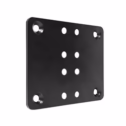 B-Tech BT8390, Base, Noir, Acier, Mur, 140 mm, 5 mm