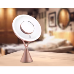 Rio HD Illuminated miroir de maquillage Autonome Rond Rose doré - Vue supplémentaire 4