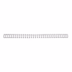 GBC Peignes métalliques WireBind argent 6 mm (100), Argent, 55 feuilles, Métal, A4, 6 mm, 100 pièce(s)