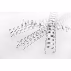 GBC Peignes métalliques WireBind argent 6 mm (100)
