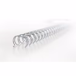 GBC Peignes métalliques WireBind argent 6 mm (100)