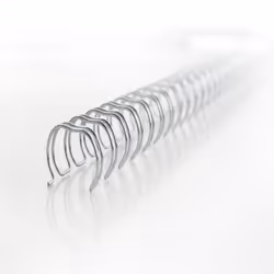 GBC Peignes métalliques WireBind argent 125 mm (100)