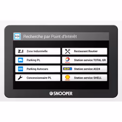 Snooper PL6600 navigateur Fixé 325 g Noir