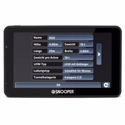Snooper PRO S6900 LKW navigateur Fixé 17,8 cm (7") LCD Écran tactile 322 g Noir - Vue supplémentaire 9
