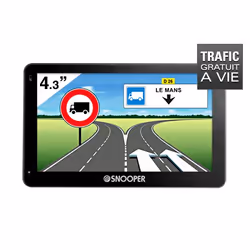 Snooper PL2200 navigateur Fixé 10,9 cm (4.3") LCD 135 g Noir