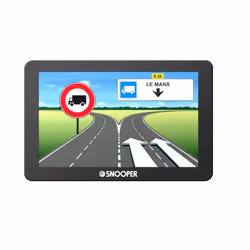 Snooper PL2400, Toute l'Europe, 10,9 cm (4.3"), horizontale, Fixé, Noir, Batterie, CC