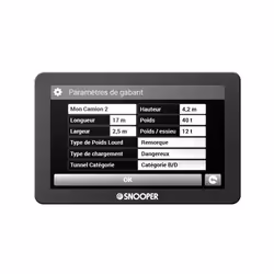 Snooper PL2400 navigateur Fixé 10,9 cm (4.3") Écran tactile 135 g Noir