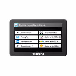 Snooper PL2400 navigateur Fixé 10,9 cm (4.3") Écran tactile 135 g Noir