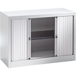 Bisley - Armoire à rideaux Euro, largeur 1000 mm, 1 tablette,