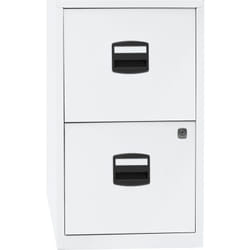 Bisley, Classeur pour dossiers suspendus pfa, 2 tiroirs, blanc