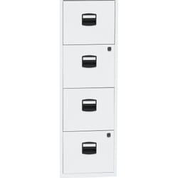 Bisley, Classeur pour dossiers suspendus pfa, 4 tiroirs, blanc