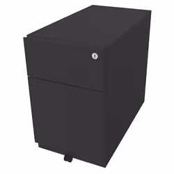 Caisson roulant Note™, avec 1 tiroir pour DS, 1 tiroir universel, h x l x p 495 x 300 x 565 mm, avec barre servant de poignée ...