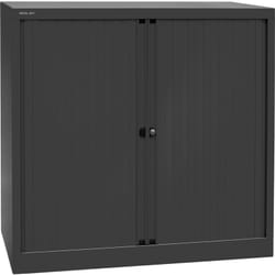 Bisley, Armoire à rideaux Euro, largeur 1000 mm, 2 tablettes,