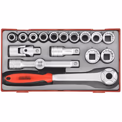 Jeu de douilles Teng Tools TT1218; 18 unités