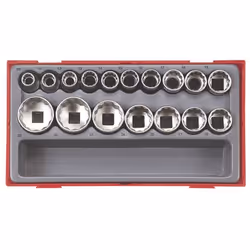 Jeu de douilles Teng Tools TT1217-6; 17 des unités; 1/2''; 10-32mm