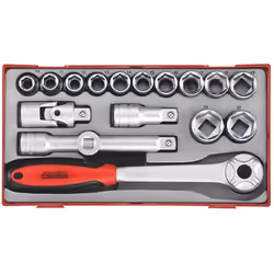 Jeu de douilles Teng Tools TT1218; 18 unités