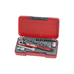 Tengtools - Jeu de clés à douille, 1/4, T1424, 24 pièces 167920107