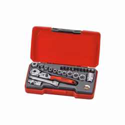 Tengtools 1/4 » Jeu de clés à douille . Il est livré dans un étui pratique avec un bouton pression. Comprend: 10 douilles hex ...