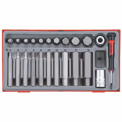 Jeu d'accessoires de tournevis Teng Tools TTHEX23; 23 unités