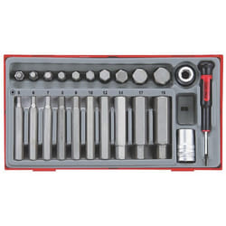 Jeu d'accessoires de tournevis Teng Tools TTHEX23; 23 unités