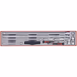 Barres d'extension, joints universels et adaptateurs Teng Tools TTXEXT13; 13 unités