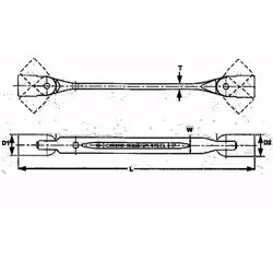 TENGTOOLS 72920200 CLÉ À JOINT À DOUBLE BOUCHE 8X9 650809 < span style="font-size :12px ; » >La clé à molette Tengtools est u ...
