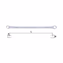 Tengtools Extra Long Star Key Model 630810FL. Caractéristiques : Fabriqué en chrome vanadium avec une finition mate. 12 point ...