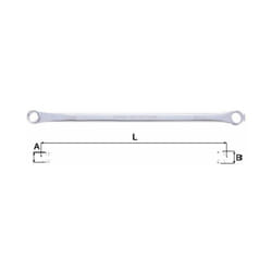 Tengtools - Clé longue étoile, 8x10 630810FL 151610102