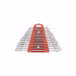 Ensemble de 15 clés à anneau modèle 6515MMA de Tengtools . Caractéristiques : Fabriqué en acier au chrome vanadium avec une f ...