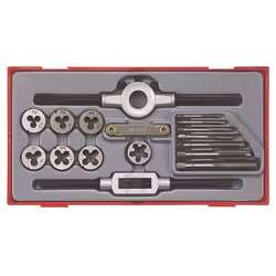 Robinet et jeu de matrice Teng Tools TTTD17; 17 unités