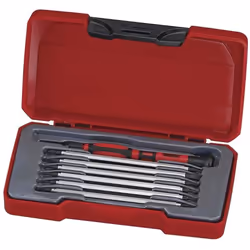 Jeu de tournevis - Teng Tools - TM708 - 8 pièces - Longs embouts - Coffret compact