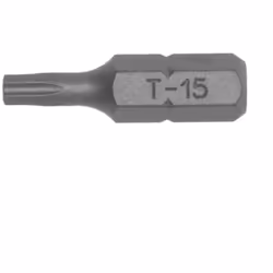 Embouts TPX avec un trou. Pour vis creuses avec axe central. Pour douilles étoile hexagonales du système TX. Avec tige hexago ...