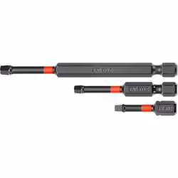 1 /4 » pointe hexagonale frappante type ROB de Tengtools . Pointe à couple élevé. Mesures : Taille : RS1 Verre : 1/4" hex Lon ...