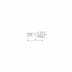 Tengtools 1/2 » Hexagonal Impact Cup modèle 921505-C en chrome-molybdène. Il est équipé d’une goupille de verrouillage et d’u ...