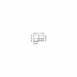 1/2 » Clé à douille bihexagonale modèle M120510-C de Tengtools. Séries régulières, métriques. Conforme aux normes DIN 3124/IS ...