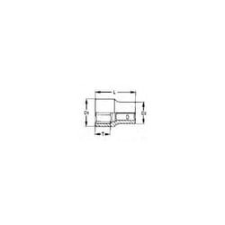 Verre, 1/2, bihex, pouce, 1 3/16 Tengtools M120138-C