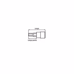 Tengtools 1 /2 » Douille hexagonale. M121230-C Modèle.Série courte, adaptée aux fentes internes selon le système Torx. Finiti ...