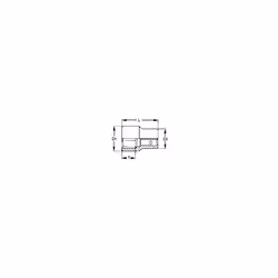 1/2 » Clé à douille bihexagonale modèle M120529-C de Tengtools. Séries régulières, métriques. Conforme aux normes DIN 3124/IS ...