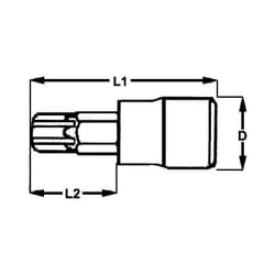Torx30 Verre à dentelle, 1/4 Tengtools M141230T-C