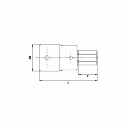 3 /4 » à douille hexagonale modèle M341514-C de 14 mm . Avec des pointes adaptées aux trous intérieurs. Fabriqué en chrome va ...