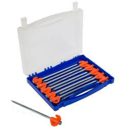 Regatta piquets de tente avec étui 20 cm acier argent 21 pièces