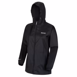 Regatta Veste technique imperméable Pack-It III | Noir EU 46, Rain jacket, Femelle, Adulte, 46, EUE, Noir